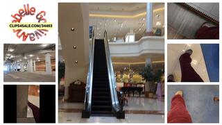 Shiny Marble FLOOR ASMRING ESCALATORS CARPET RED VELVET CAKE CORDUROY THIGH RUBS