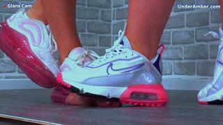 Cock & Ball Trample Training With Goddess Amber & Miss Lucy - Glans Cam - 174 - Multi Trampling CBT Ballbusting Balls Testicle Crush Crushing Trainers