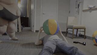 SpanxBeluga Smashes Beachballs on Matt (mp4)