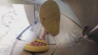6K ANNA yellow slippers crush POV 360VR