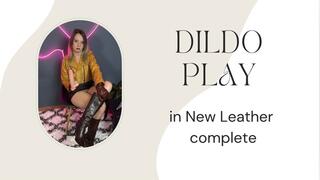 new leather dildo fun