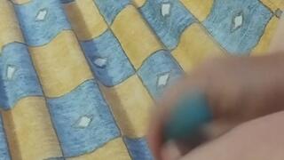 Masturbating in the hammock