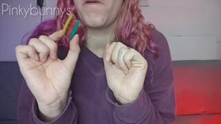 Because of a candy, my body get inflated