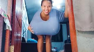 Sexy Juju Teases And Dances While Stuffed With Huge Balloon Boobs And Butts