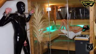 Multiday BDSM Session in the Hotel Gutshof Part 7: Slave Training in the Sauna