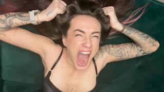 Yawning so hard, You can see everything HD