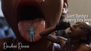 Giant Dandara Domme chewing tiny boys (EN-4K)