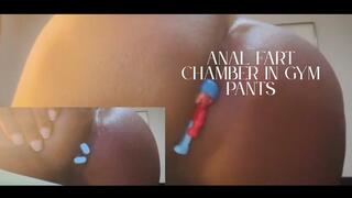Tiny Shoved In Anal Fart Chamber In Gym Wear