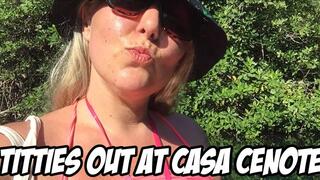 Titties Out At Casa Cenote