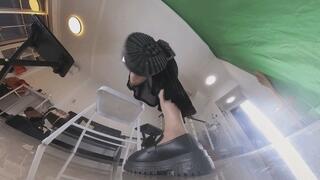 The 6K MOMO flat shoes crushed the POV and humiliated 360VR