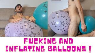 Fucking and inflating balloons
