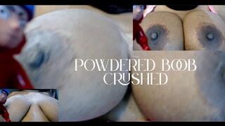 Giant Powdered Breasts Crushing