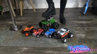 five toy truck crush