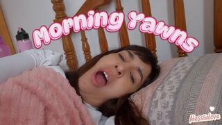 POV Yawning in the morning, hard to wake up!