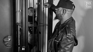 Leather Bondage and Flogging with Jamal Phoenix and Sir Malice Christian (Gay Leather BDSM)