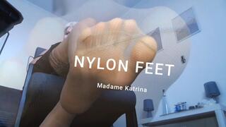 POV Goddess nylon feet tease