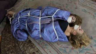 Tape Gagged Audrey Royal And Alexa Grace Are Cocooned Chest To Chest And Lay Helpless On The Floor!
