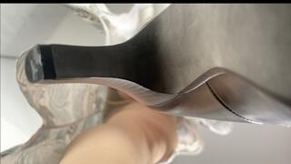 A Giantess Cock Crushing Experience - POV views while Tramplegirl is giving Shoejob - filmed from the cocks view - Giantess crush - Shoe fetish - High Heels - 4k