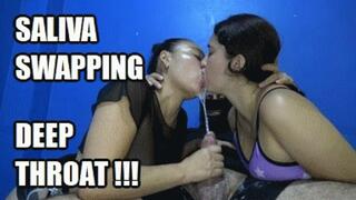 2 MODELS DEEP THROAT SPIT FETISH 250517HC2 SARAI + JUDY THROATFUCKING INSANE SALIVA SWAPPING WITH INCREDIBLE SPITTLE DEEP KISSING WITH SLOPPY DEEPTHROAT + FREE SURPRISE SHOW (LOWDEF SD MP4 VERSION)