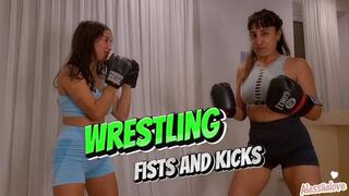 Fantasy wrestling with boxing gloves, Punching belly