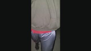 Public Thong Walk with Wedgies