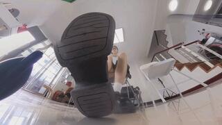 6K XIAOXUE Flat Shoes Stinky Socks Humiliation Rubbing Dwarf 360VR