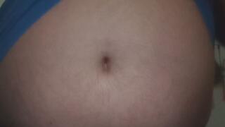 Big Bloated and Belching Belly After Stuffing