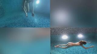 training breath in pool