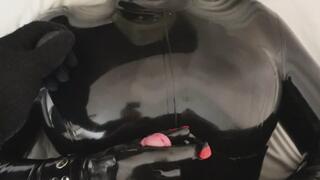 Locked & Bound Horny Rubberdoll Sub is Toyed & Vibrated