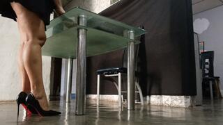 Pronounced arches, stiletto heels, dangling heel, big legs (2)