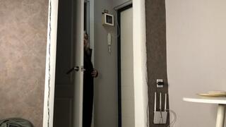 Fishnets pantyhose tease!