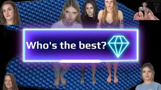 The struggle of seven Brave Girls with the original hard acupressure mat