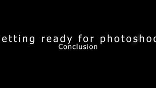 Getting ready for photoshoot conclusion