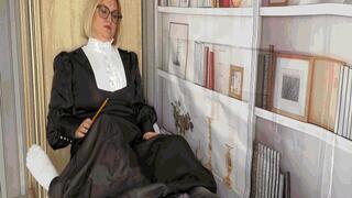 School principal teaches a lesson to a naughty student MP4