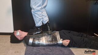 Doc Martens trampling by supermodel Liza Lawrence