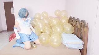 Mass pop gold 12inch balloon and 1 GL500 Pomi