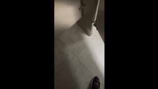 Cant hold it ! At work toilet humiliation