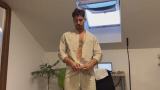 Noah is turned into a mindless obeying drone modeling for Slavewear