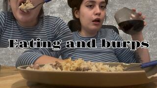 Eating fetish whit burps