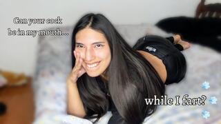 Lulu’s Bubbly Farts In Black Leather Pants And Suck Seduction