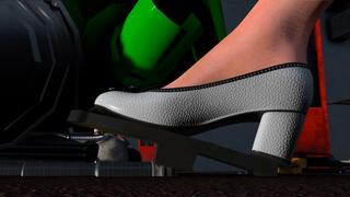 BEAUTIFUL WOMAN DOMINATE TWO MEN WITH PEDAL PUMPING AND REVVING