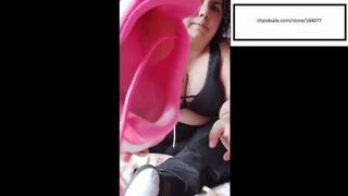 Mila1_Fox workout hyperhidrosis feet