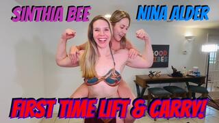 Sinthia Bee & Nina Alder's First Time Lift & Carry!