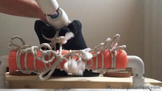 Oily Itchy Feet from Underneath - oil, itching powder and tickling big wide feet