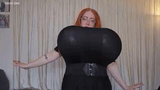 BBW Witch Inflates Tits Until They Burst