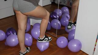 stella schiaccia con le scarpe poveri palloncini