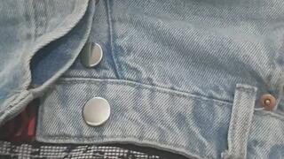 A Tease play with my pants button