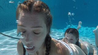 Aquaphiliacs - Alison Rey And Star Nine Wet Look Showering, Bathtub Fetish, And Underwater Lesbians