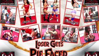 1496-Loser Gets Pie Faced - Female Fighting