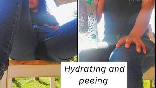 Hydrating and peeing